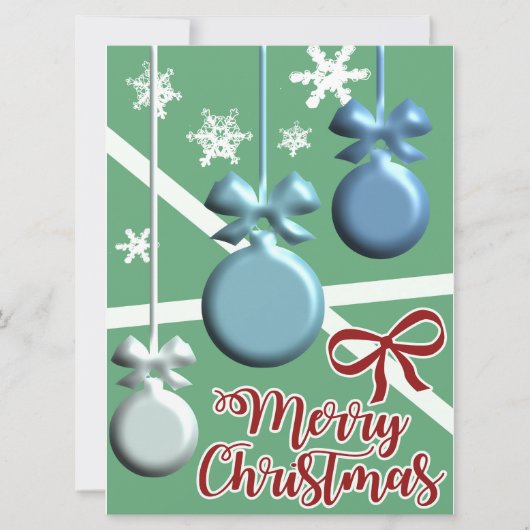 Festive Christmas Tree Holiday Greeting Card (Voorkant)