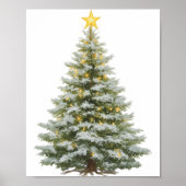 Festive Christmas Tree Poster – Wall Art (Voorkant)