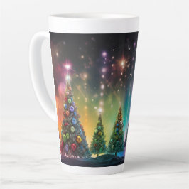 Festive Christmas Tree with Cozy Winter Design gif Latte Mok