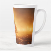 Festive Christmas Tree with Cozy Winter Design gif Latte Mok (Rechts)