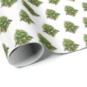 Festive Christmas Tree wrapping paper Cadeaupapier (Rol Hoek)