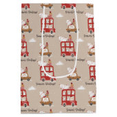 Festive Christmas Winter Medium Cadeauzakje (Achterkant)