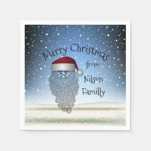 Festive Chritsmas Party Funny Cute Santa Claus Servet