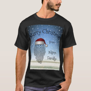 Festive Chritsmas Party Funny Cute Santa Claus T-shirt
