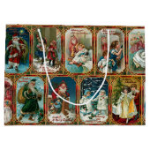 Festive Colorful  Victoriaans kerstkaarten Groot Cadeauzakje (Achterkant)
