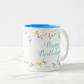 Festive Confetti Happy Birthday Mug (Devant droit)
