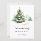 Festive Corporate Christmas Party Kaart (Voorkant)