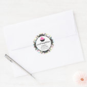 Festive Cupcake Bakery Packaging Ronde Sticker (Envelop)