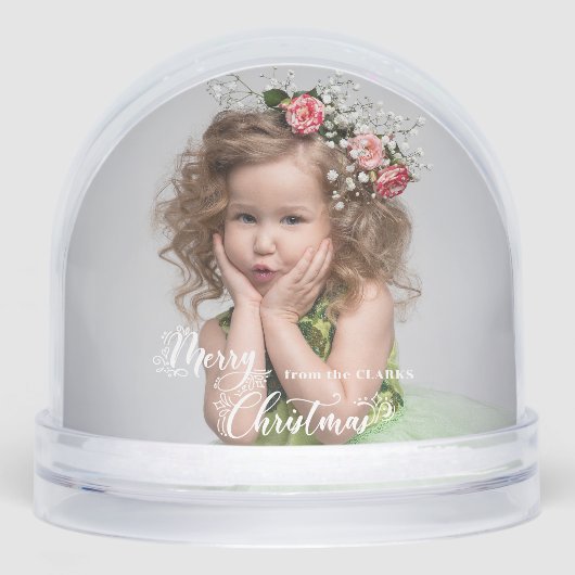 Festive Custom Merry Christmas Script Photo (Avant)