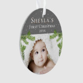 Festive Cute Baby`s First Christmas 2 Photo (devant)