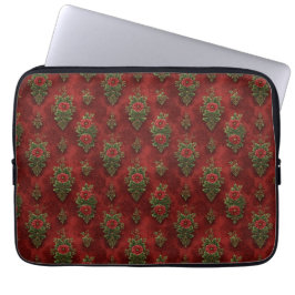 Festive Damask  Laptop Sleeve