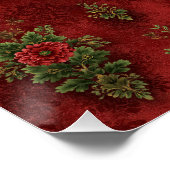 Festive Damask  Perfect Poster (Hoek)