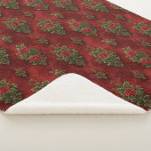 Festive Damask  Sherpa Deken (3/4)