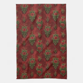 Festive Damask  Theedoek