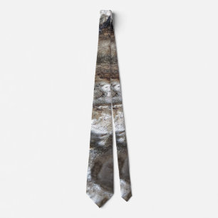 Festive Dark Silver Metallic Grey Abstracte Art Stropdas