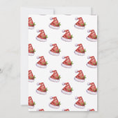 Festive de Noël santa chapeau Invitation (Dos)