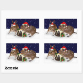Festive Degus Sticker (Vel)