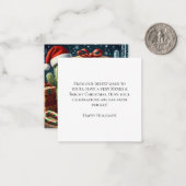 Festive Desert Christmas Scene Notitiekaartje (Voorkant / Achterkant in situ)