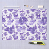 Festive Elegant Periwinkle Blue Deer Bossen Tissuepapier (Craft)