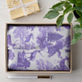 Festive Elegant Periwinkle Blue Deer Bossen Tissuepapier (Geschenk)