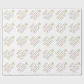 Festive Elegant Snowflake Familienaam Holiday Cadeaupapier (Vlak)
