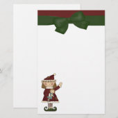 Festive Elf Holiday Stationery Briefpapier (Voorkant / Achterkant)