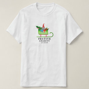 Festive Elf Sleigh, Festive Charity Auction Event T-shirt