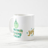 Festive Emoji Bliss" Christmas Morning Mug 🎉 (Devant gauche)