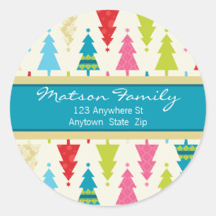 FESTIVE ÉTIQUETTES DE ADRESSE ::: patternedxmastre