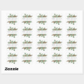 Festive Evergreen Kerst sticker Label (Vel)
