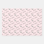 Festive Fala kerstboom  roze vrachtwagen Inpakpapier Vel (Voorkant 2)