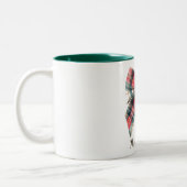 Festive Family Name Mug – Christmas Bow Accent (Gauche)