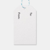 Festive Featherball Gift Labels Cadeaulabel (Achterkant)