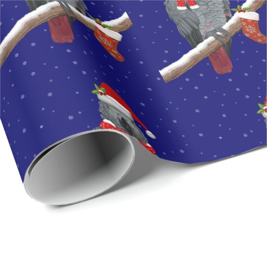 Festive Feathers Wrapping Paper Cadeaupapier (Rol Hoek)