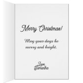 Festive Feline Christmas Card (Intérieur (Droit))