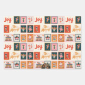 Festive Fêtes Feuilles d'enveloppes cadeaux avec N (Devant 2)