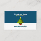 Festive Fir Tree Design, kerstboomverkoop Visitekaartje (Voorkant)