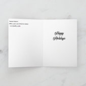 'Festive Fishnets' Schilderij op een Bedankkaart (Binnen)