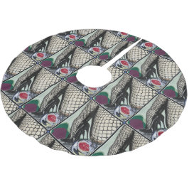 'Festive Fishnets' Schilderij op een Kerstboom Rok