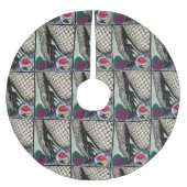 'Festive Fishnets' Schilderij op een Kerstboom Rok (Voorkant)