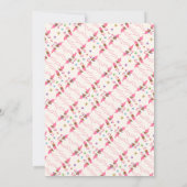 Festive Flamingos Holiday Party Uitnodiging (Achterkant)