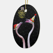 Festive Flamingos Ornament (Links)