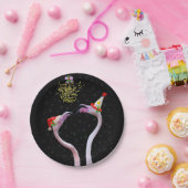 Festive Flamingos Paper Bord (Feest)
