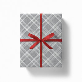 Festive flannel plaid wrapment paper - sneeuwvlokk