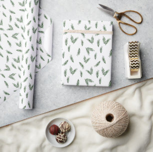 Festive Focus Diep (donker) groen pijngift-omhul Cadeaupapier