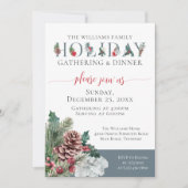 Festive Foliage Famille Dîner Invitation (Devant)