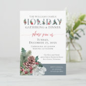 Festive Foliage Famille Dîner Invitation (Debout devant)