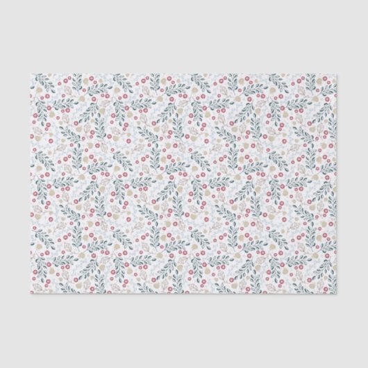 Festive Forest Pattern Tissuepapier (Voorkant)