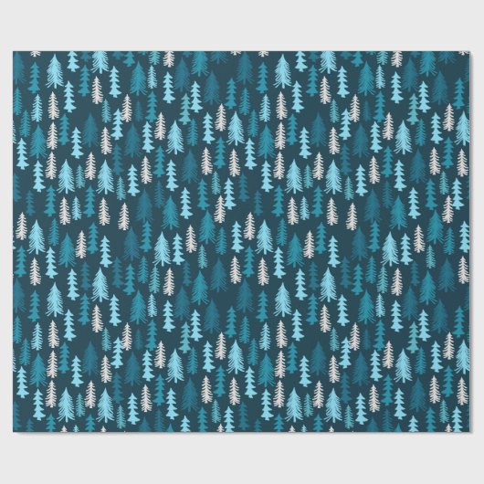 Festive Forest | Vakantie Cadeaupapier (Vlak)