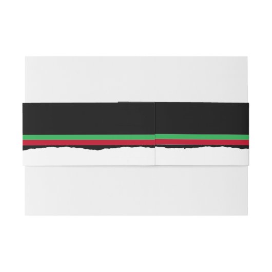 Festive Fox Cubitation Belly Band Uitnodigingen Wikkel (Achterkant Voorbeeld)